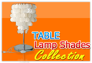 Jumbo Pacific Inc., Philippine Hand made Table Capiz lamp shade from the raw shell of capiz shells.